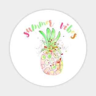 Summer pineapple design Magnet